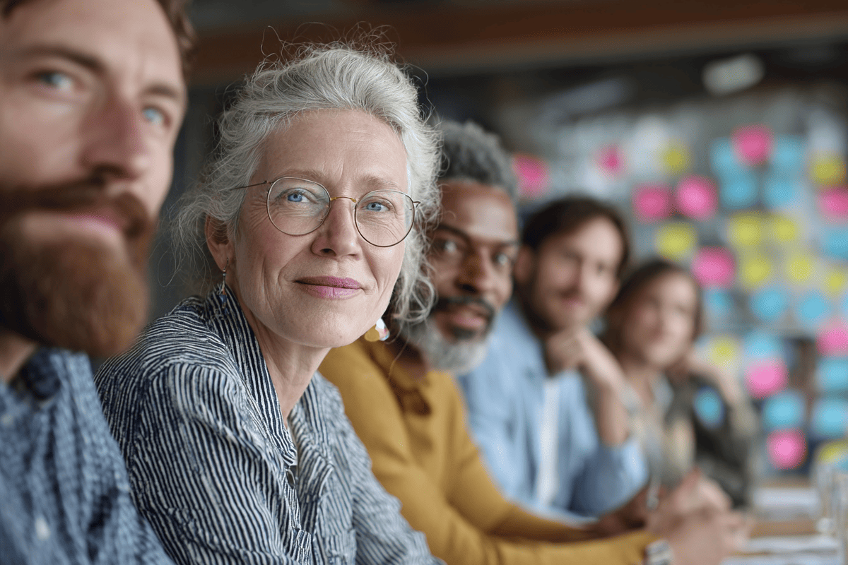 Workshop-Teilnehmer im angeregten Gespräch